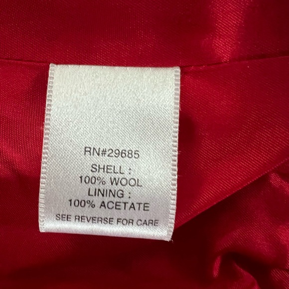 Vintage Pendleton Size 2X Women's Blazer Red 100% Wool Pockets Career Jacket - Picture 5 of 9